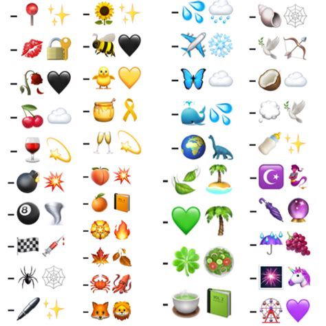 emoji and symbol combos